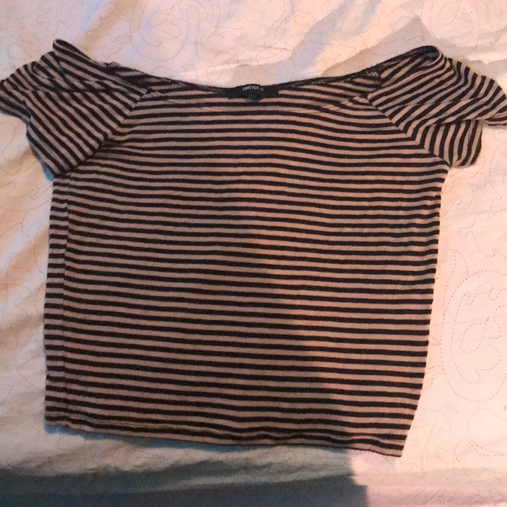 Forever 21 off the shoulder crop top